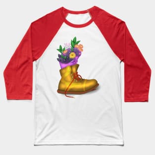 Flowers in a shoe Baseball T-Shirt